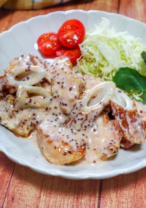 鶏ささみとちくわのマヨマスタード和え-レシピのメイン写真