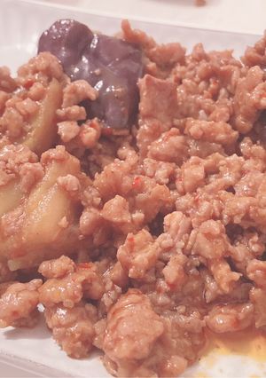 揚げナスとひき肉の甘辛炒め-レシピのメイン写真