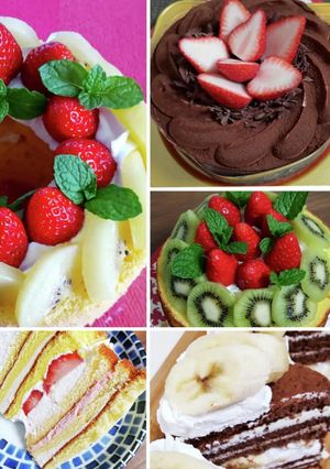 子供と一緒に作ろう♪アニバーサリーケーキ-レシピのメイン写真