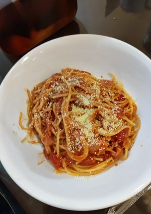 トマトとベーコンのパスタ-レシピのメイン写真