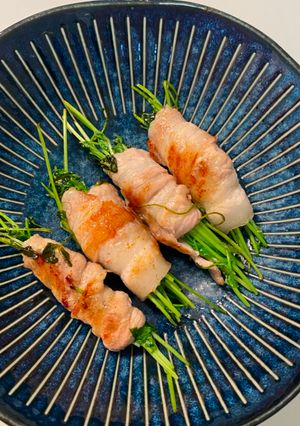 豚バラ肉の豆苗巻き-レシピのメイン写真