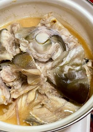 ブリのアラの味噌酒蒸し-レシピのメイン写真