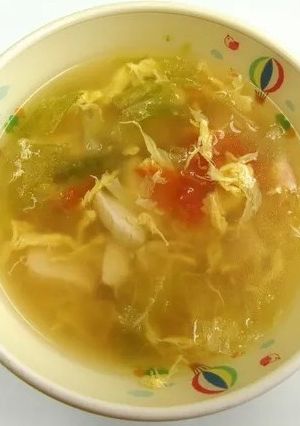 レタスとトマトのスープ★小山市給食-レシピのメイン写真