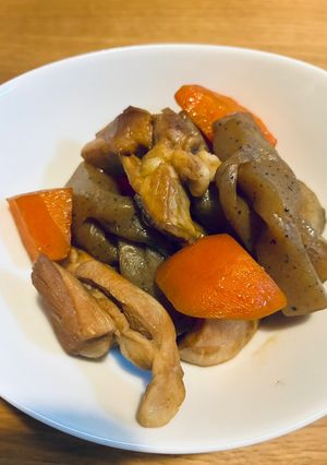 鶏とごぼうの煮物-レシピのメイン写真