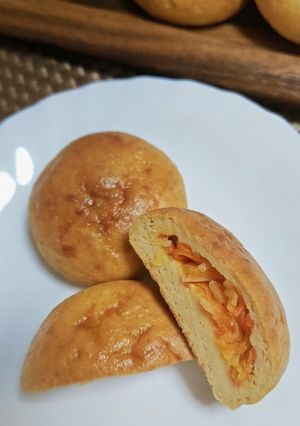 ★低糖質‼きんぴらを包んだおからパン♪-レシピのメイン写真