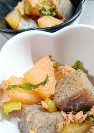 作り置き副菜☆大根とこんにゃくのツナ煮-レシピのメイン写真