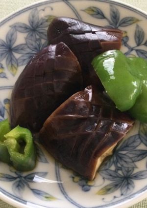 レンジで茄子とピーマンの煮浸し-レシピのメイン写真