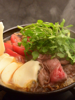 トマトモッツァすき焼き-レシピのメイン写真