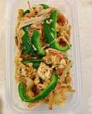 カニカマのグリーンカレー卵炒め