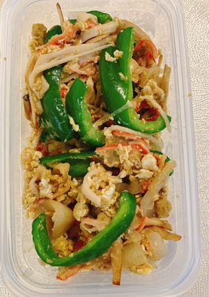 カニカマのグリーンカレー卵炒め-レシピのメイン写真