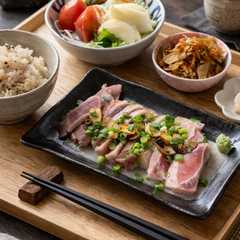 รูปของ まぐろのレアステーキ