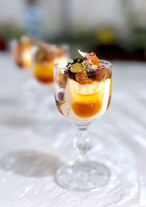 ナッツ＆お芋の冷奴 香味だれ仕立て-レシピのメイン写真