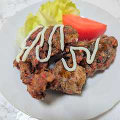 รูปของ 豚こま肉のお好み揚げ