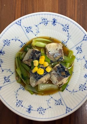 鯖と小松菜の甘煮-レシピのメイン写真