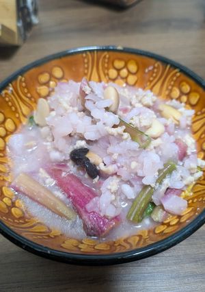 赤カブと鶏胸ミンチのおかゆ-レシピのメイン写真