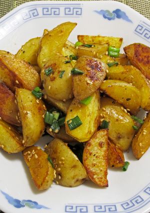 揚げない中華風フライドポテト-レシピのメイン写真