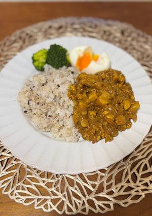 筍とレンコンの味噌入りキーマカレー-レシピのメイン写真