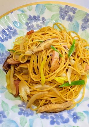 富山のだしつゆで和風パスタ-レシピのメイン写真