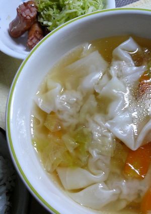 簡単あったかワンタンスープ-レシピのメイン写真