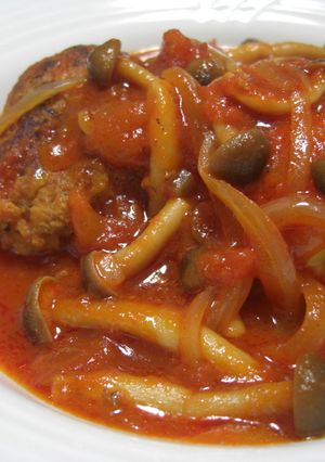 ○トマト煮込みハンバーグ○-レシピのメイン写真