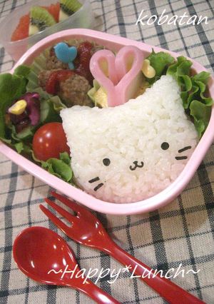 にゃんにゃんにゃんこのお弁当（キャラ弁）-レシピのメイン写真