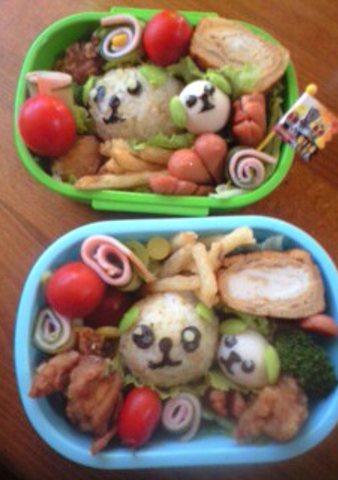 簡単！キャラ弁　豆しば　弁当　-レシピのメイン写真
