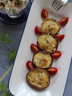 しいたけのガーリックマヨ焼き-レシピのメイン写真