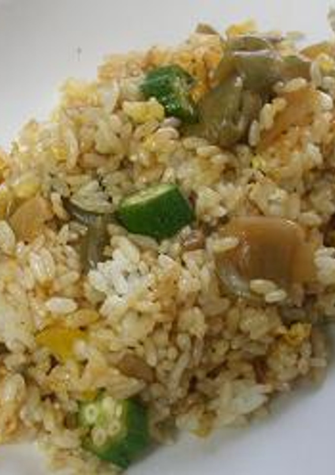 オクラとザーザイの炒飯-レシピのメイン写真