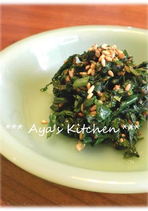 ***セロリ葉★大蒜胡麻炒め***-レシピのメイン写真