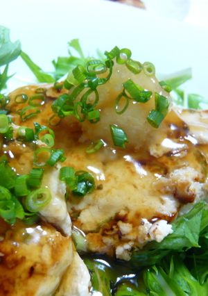 低糖質☆オクラ入りふわねば豆腐ハンバーグ-レシピのメイン写真
