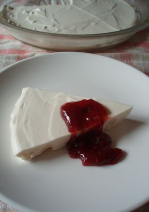 ヨーグルトでレアチーズケーキ-レシピのメイン写真