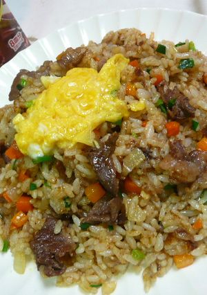 ビーフシチュー風味のチャーハン-レシピのメイン写真