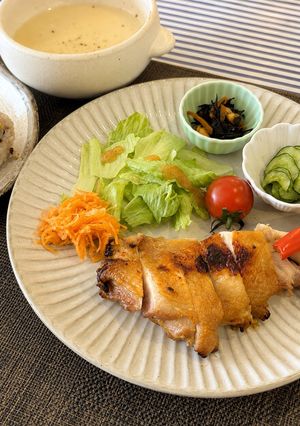 カフェで人気！にんにく醤油麹のグリルチキン-レシピのメイン写真