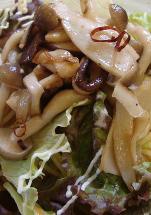 和風ガーリック☆きのこの炒めサラダパスタ-レシピのメイン写真
