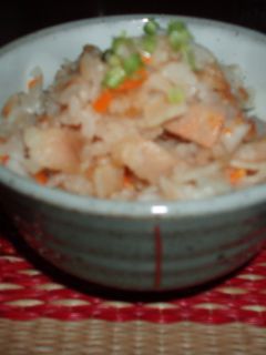 里芋とベーコンの炊き込みご飯♪♪♪-レシピのメイン写真