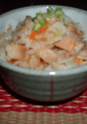里芋とベーコンの炊き込みご飯♪♪♪-レシピのメイン写真