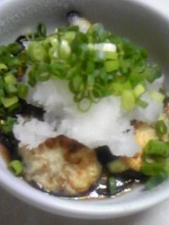 焼きなすのおろしポン酒がけ-レシピのメイン写真