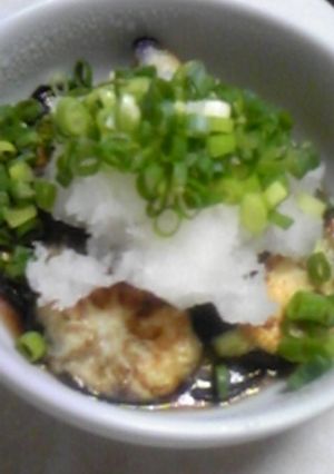 焼きなすのおろしポン酒がけ-レシピのメイン写真