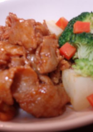 豚肉のケチャップ炒め❤温野菜添え❤-レシピのメイン写真