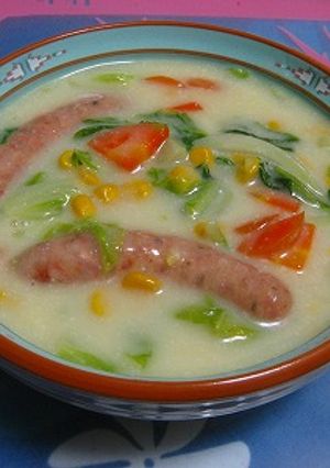 冬野菜ホワイトシチュー-レシピのメイン写真