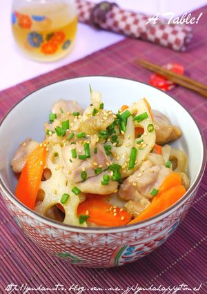 鶏肉とれんこんのクリーミーきんぴら-レシピのメイン写真