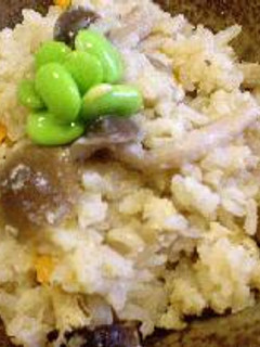 はなびし草の青豆のおからで炊き込みご飯-レシピのメイン写真