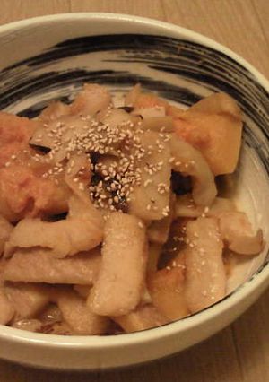 ハロー☆ウィン♪かぼちゃとじゃこ天の旨煮-レシピのメイン写真