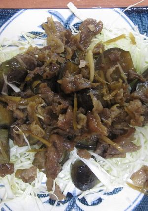 相性バッチリ！なすと豚肉との炒め物。-レシピのメイン写真