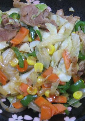 味噌バター風味の野菜炒め-レシピのメイン写真