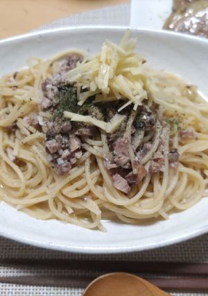 秋刀魚の缶詰のアーリオ・オーリオパスタ-レシピのメイン写真