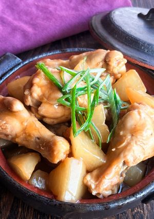 【ほっこり生姜風味】鶏手羽と大根の含め煮-レシピのメイン写真
