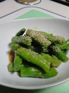 箸休めにいんげんの胡麻和え-レシピのメイン写真