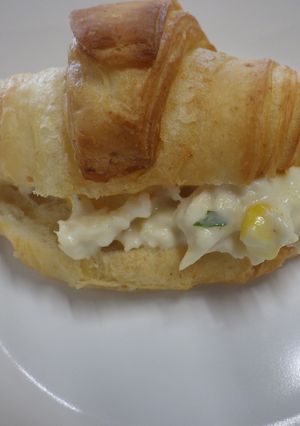 タンパク質たっぷりクロワッサンサンド-レシピのメイン写真