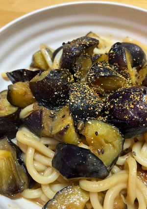 茄子の甘味噌うどん-レシピのメイン写真